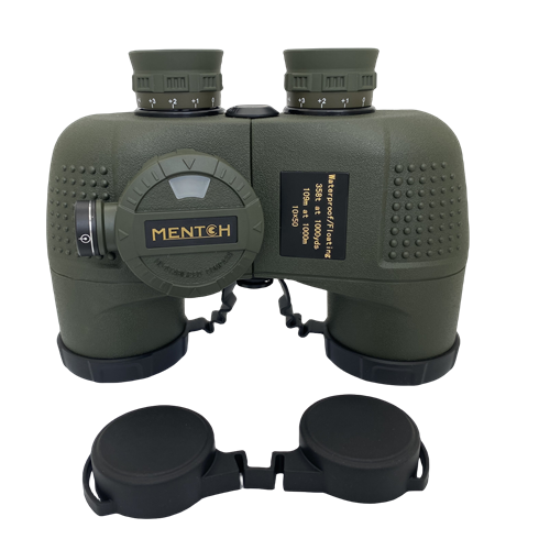 Green hunting optics Binoculars for Adults 10X50  with Rangefinder Compass BAK4 Prism for fishing