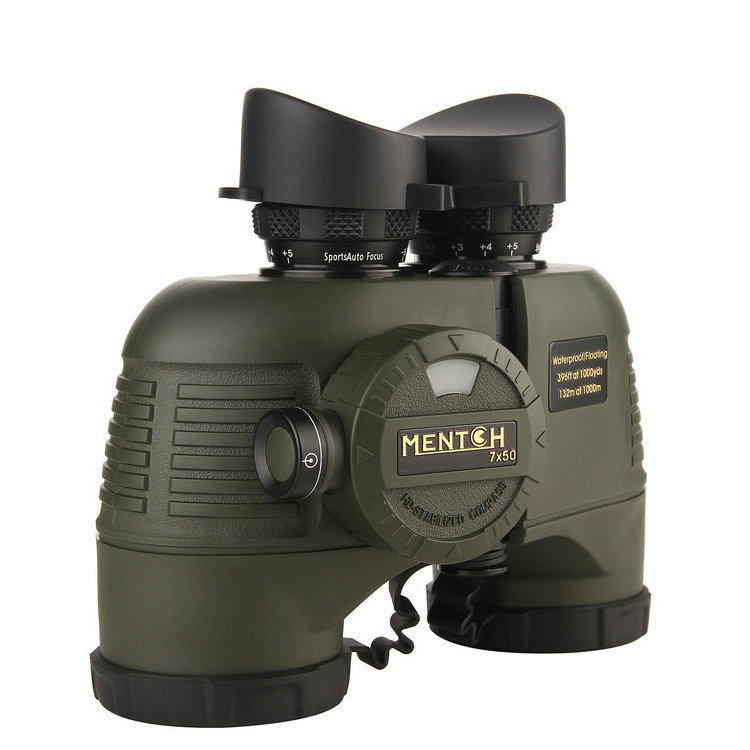 Compass BAK4 Prism Floating Binoculars7X50  Waterproof Binoculars for Boating with Illuminated Rangefinder