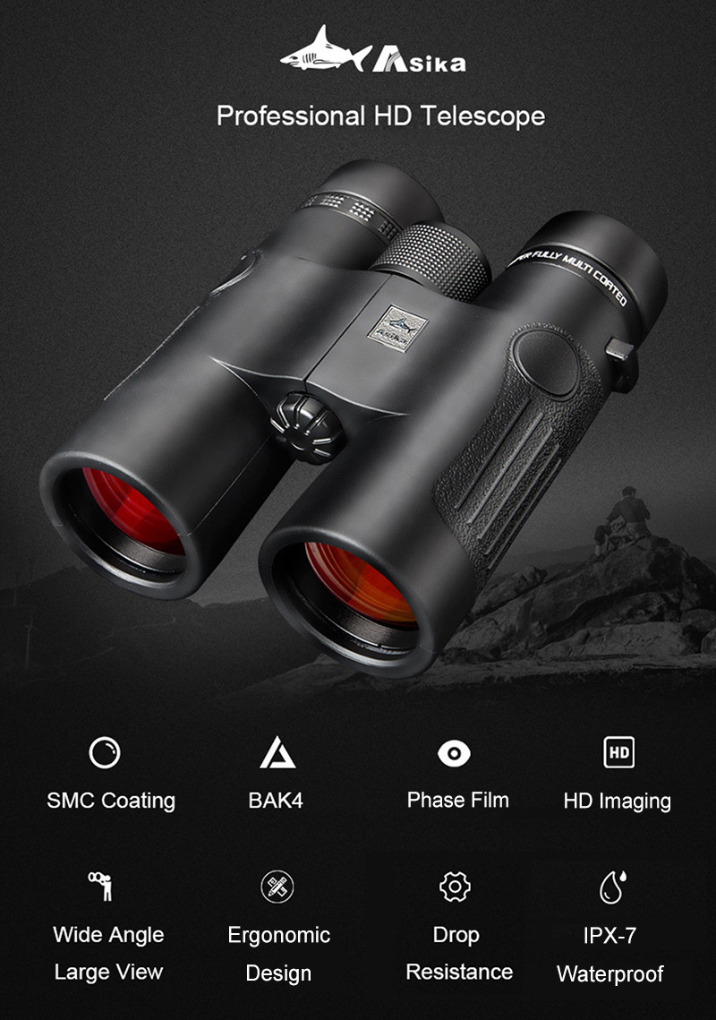 Shuntu Roof Prism 8x42 Binoculars Long Eye Relief  Waterproof for Hunting