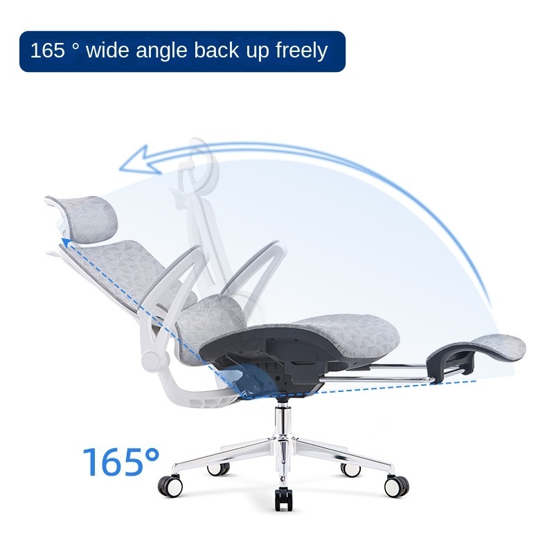 Ergonomic Office Chair with Adjustable Headrest,Fabric office chair