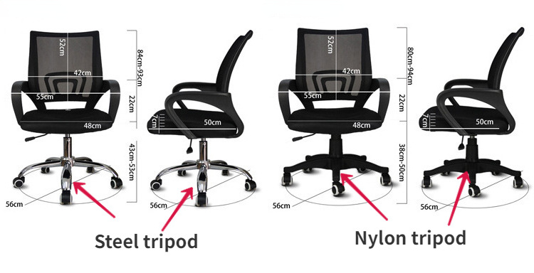 Modern Simple Staff Back Lift Swivel Chair for Office