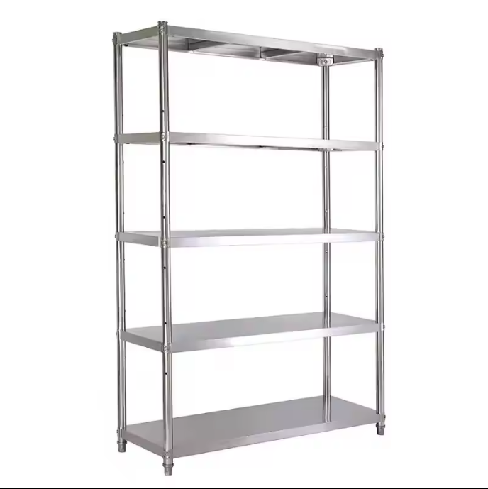 Commercial Kitchen stainless steel warehouse storage rack shelving upright assemble shelf restaurant for sale with great price