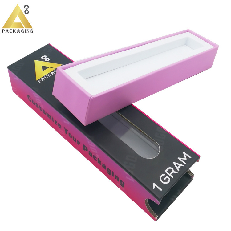 Custom Childproof 1ml 2ml 3ml Disposable Slideout 510 Pen Drawer Packaging Box With Foam Insert