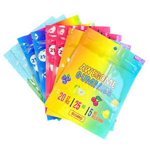 Custom Printed plastic resealable oem ziplock smell proof Aluminum Foil pouch bags 3.5g stand up mylar bag