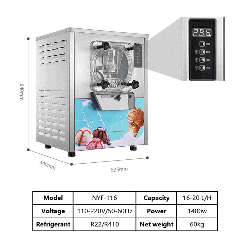 Ice Cream Making Machine Automatic Batch Freezer Commercial Roll Gelato Hard Ice Cream Makers Machine For Business Prices Yogurt