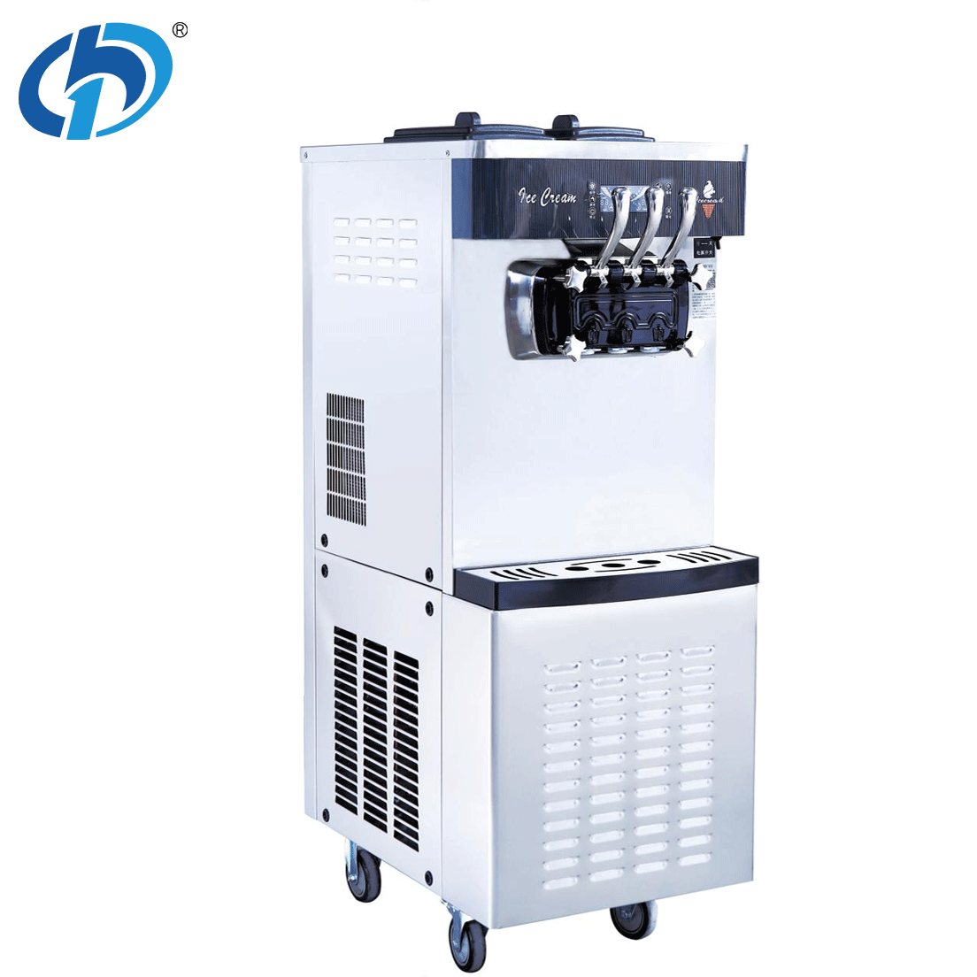 Commercial Ice Cream Maker Fully Automatic Stainless Steel Vending Soft Serve Ice Cream Machine for Business