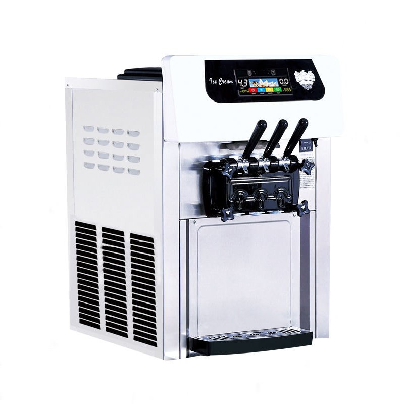 Soft Serve Ice Cream Machine Prices 3 Flavors Automatic Icecream Maker Commercial Ice Cream Machines For Business