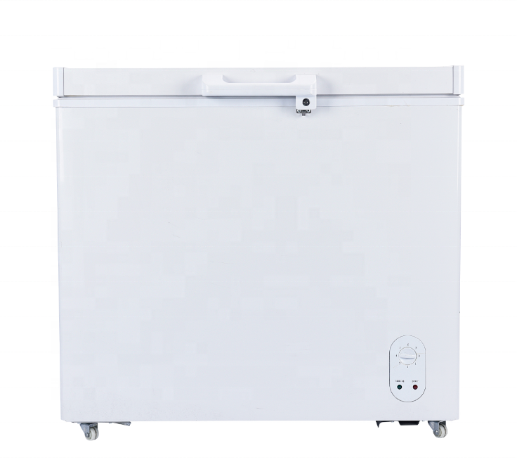 258L DC Solar Fridge Deep Freezer 12V 24V Horizontal Ice Cream Freezers Commercial Supermarket Chest Freezer