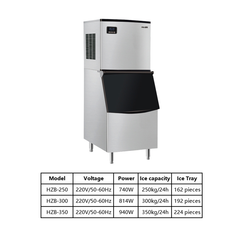 Ice Block Making Machine 350kg Automatic Stainless Steel Ice Cube Machine Ice Maker Machine Commercial For Business Food Truck