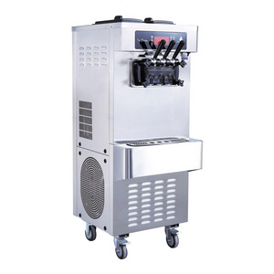 Professional Commercial Automatic Ice Cream Machine Maker 3 Flavor Soft Serve Ice Cream Machine For Business