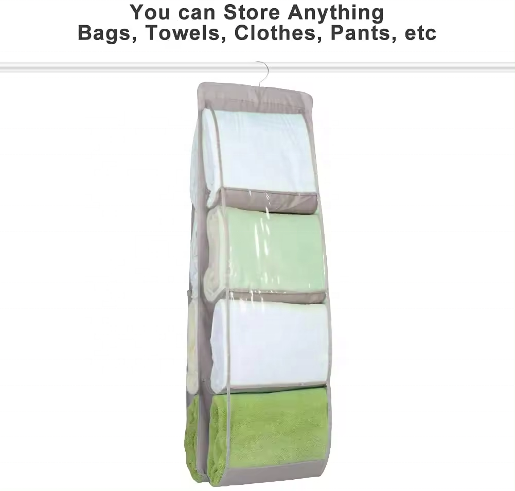 Wallet Tote Bag Storage Bag Door Sundries Hanger Storage Closet Hanger 8 Pocket Foldable Hanging Bag 3 Layer Folding Shelf