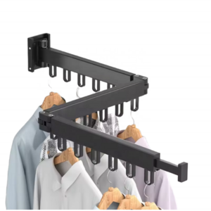 Folding Extendable Clothes Hanger Folding Drying Rack Wall Mounted Laundry Drying Rack Wall Mount