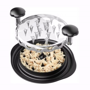 Manual Meat Grinder Transparent Cover Chicken Shredder Meat Shredding Tool With Handles Transparent Lid