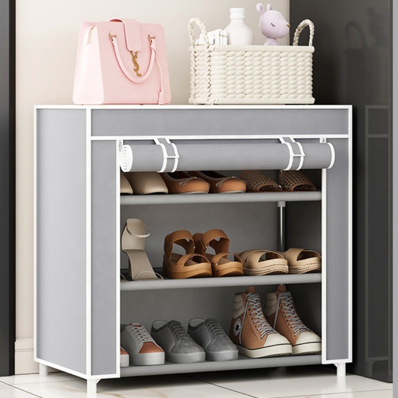 Wholesale Shoe Rack Simple Multi-layer Household Assembly Cloth Shoe Cabinet Storage Shoe Shelf Dust Saving Space Economy