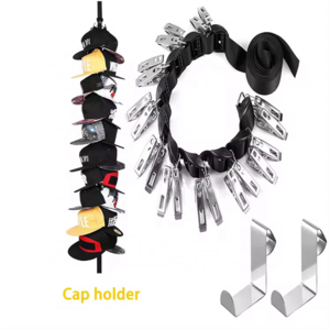 Multifunctional Baseball Cap Rack Organizer Towel Hanger Clip Hat Holder Home Door Closet Hanger Rack Storage Organizer