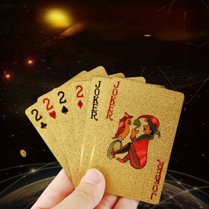 Playing card creative thickening high-grade gold durable PVC waterproof party game card ordinary playing card local tyrant gold