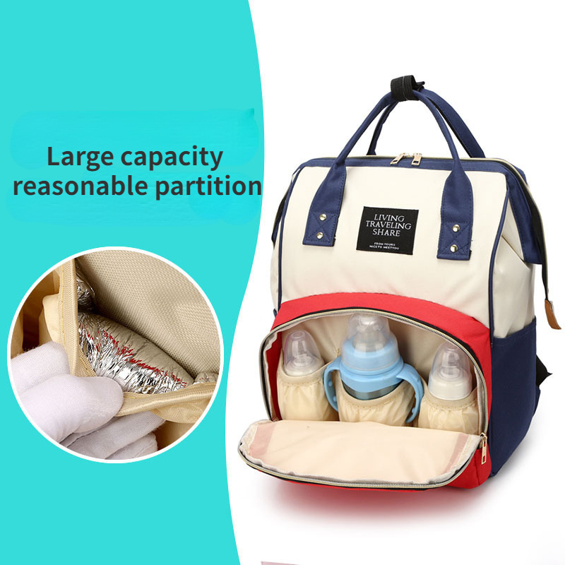 New Mommy Backpack Diaper Changing Travel Baby Care Diaper Bag with Stroller Strap