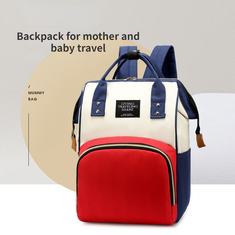 New Mommy Backpack Diaper Changing Travel Baby Care Diaper Bag with Stroller Strap