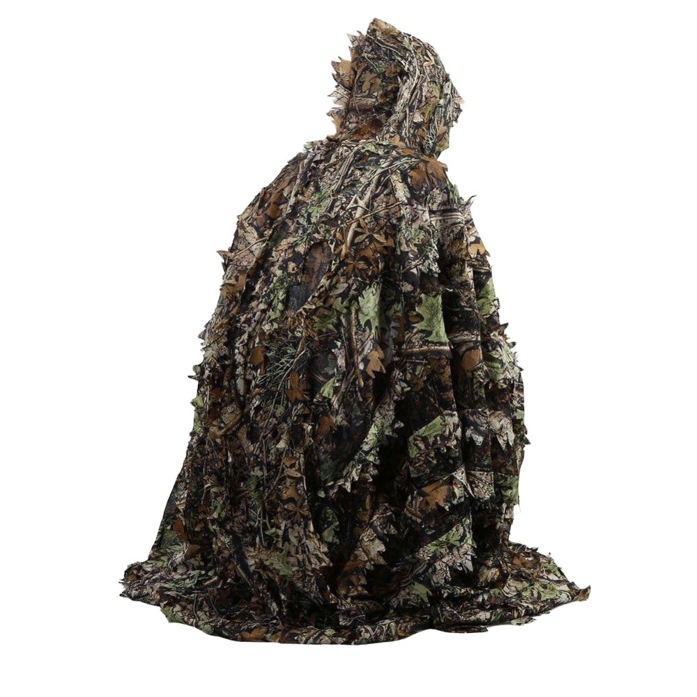 Outdoor camouflage game hiding fans hidden cameraman 3d green leaf costume jungle woodland camouflage cloak