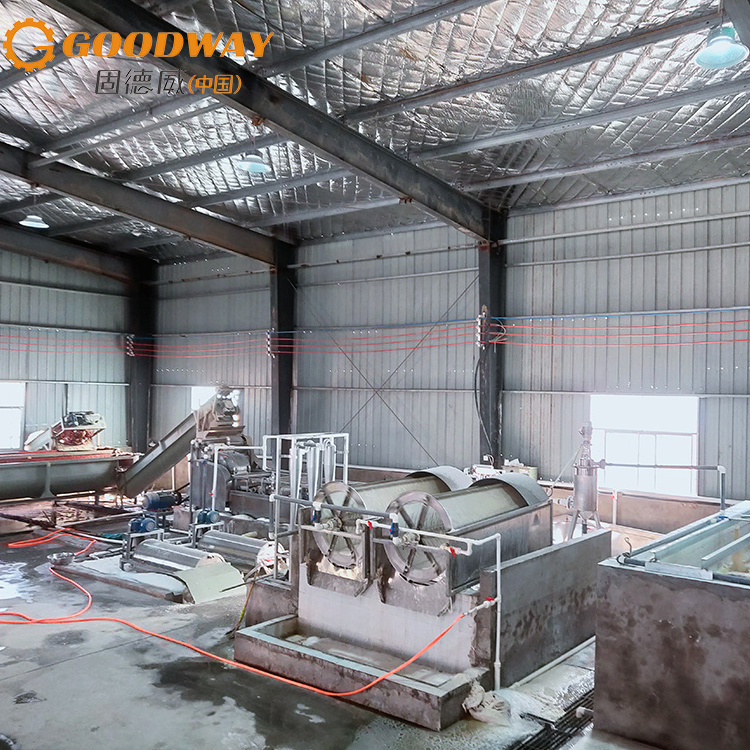 1000 kg/h Output Potato Starch Making Machine Potato Starch Processing Plant