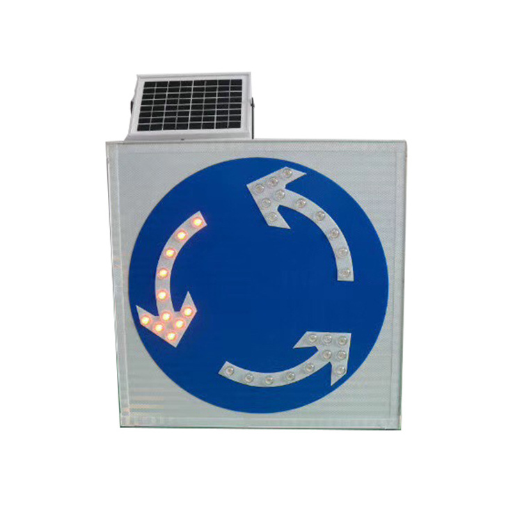 Solar Crosswalk Signal Traffic Sign / LED Traffic Signal Pedestrian Crossing Sign