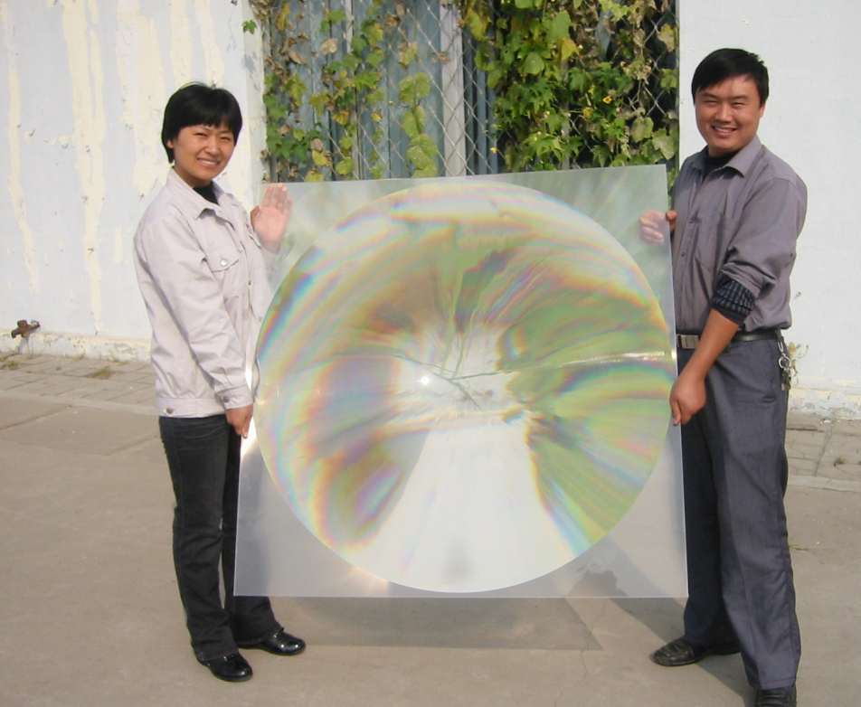 PMMA Fresnel lens diameter 500mm focal length 300mm thickness 3mm photography thread lens soft light lens manufacturer