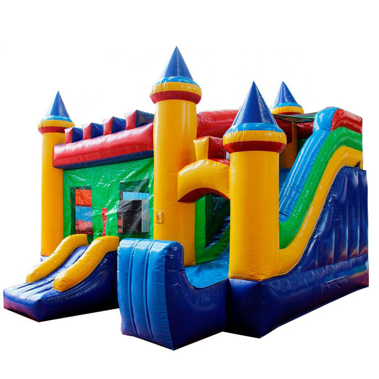 Hot Sale Indoor and Outdoor Children Small PVC Inflatable Castle Coconut Orangutan Mitch Unicorn