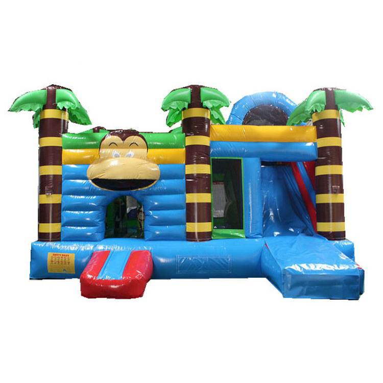 Hot Sale Indoor and Outdoor Children Small PVC Inflatable Castle Coconut Orangutan Mitch Unicorn