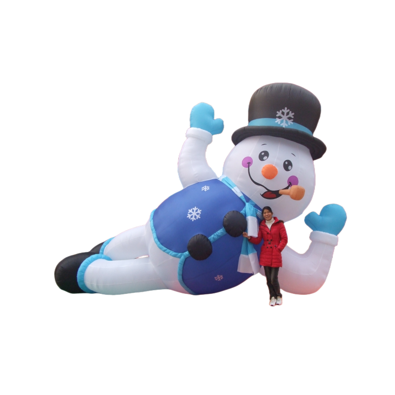 China customized 20ft large inflatable christmas decoration outdoor inflatable snowman for advertising