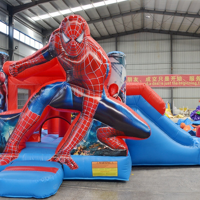 Hot commercial Jumpy House Bouncer spiderman inflatable bounce house  For Sale