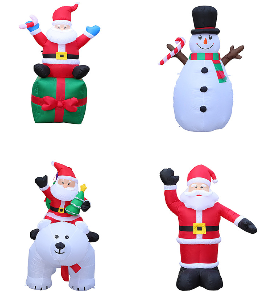 Hot sale inflatable christmas decoration customized christmas inflatable santa claus decorations