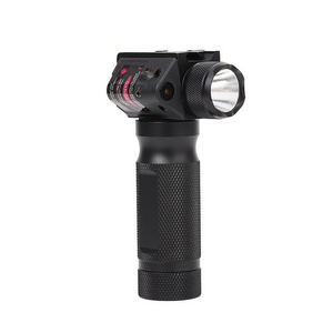 Tactical red dot laser sight grip with led flashlight combo scope