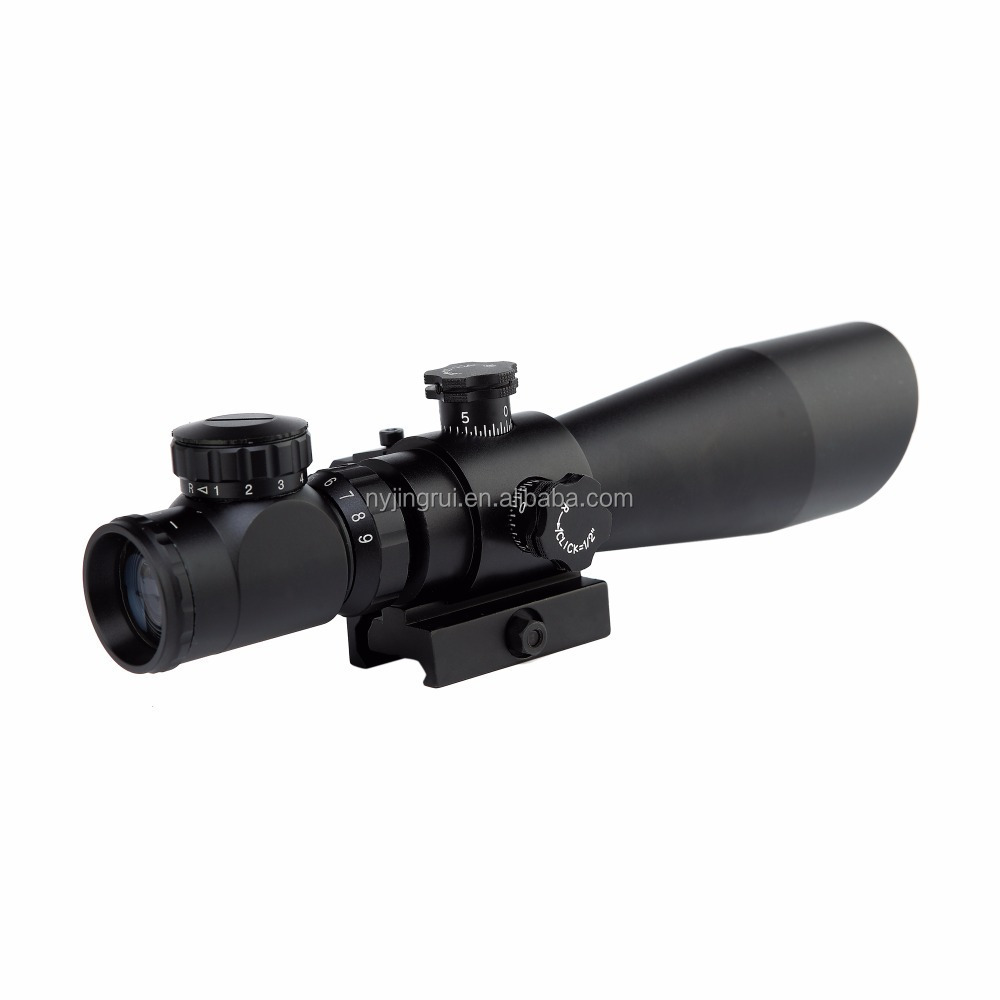 3-9X42EG Dual illuminated Red and Green Dot Scope with Red Dot Laser Sight