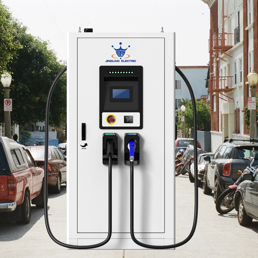 DC EV charger solar ev charger charging station DC Fast ev charger station cable management cord retractor