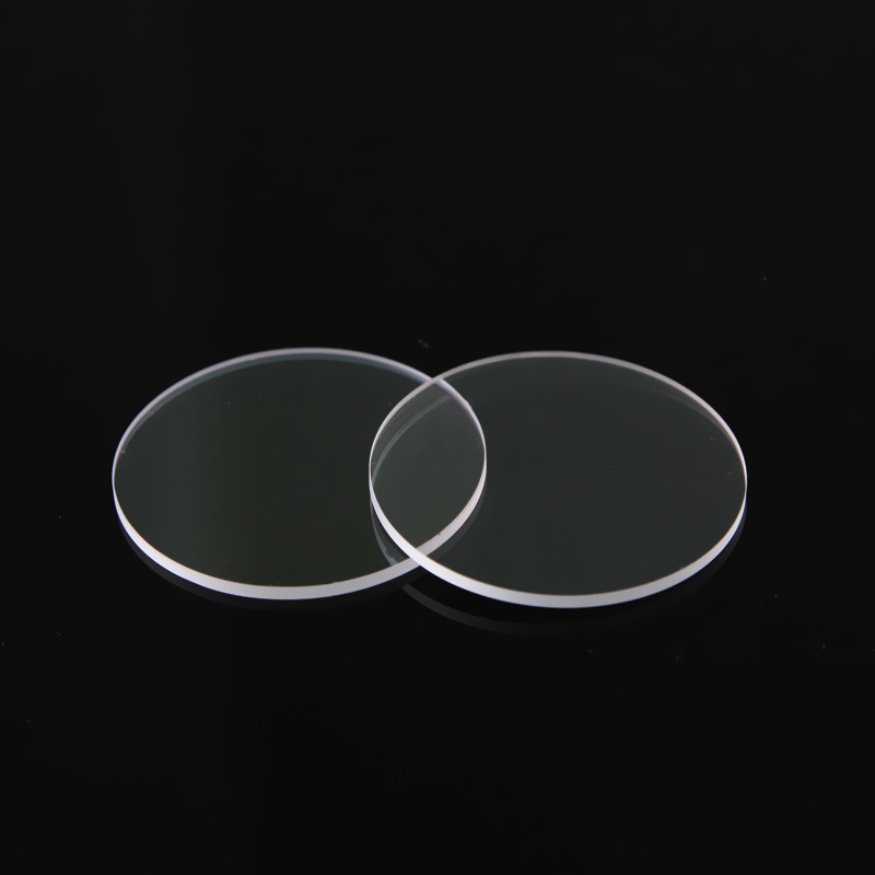 High transparent AR coated custom sapphire quartz crystal glass optical circular round windows mirror