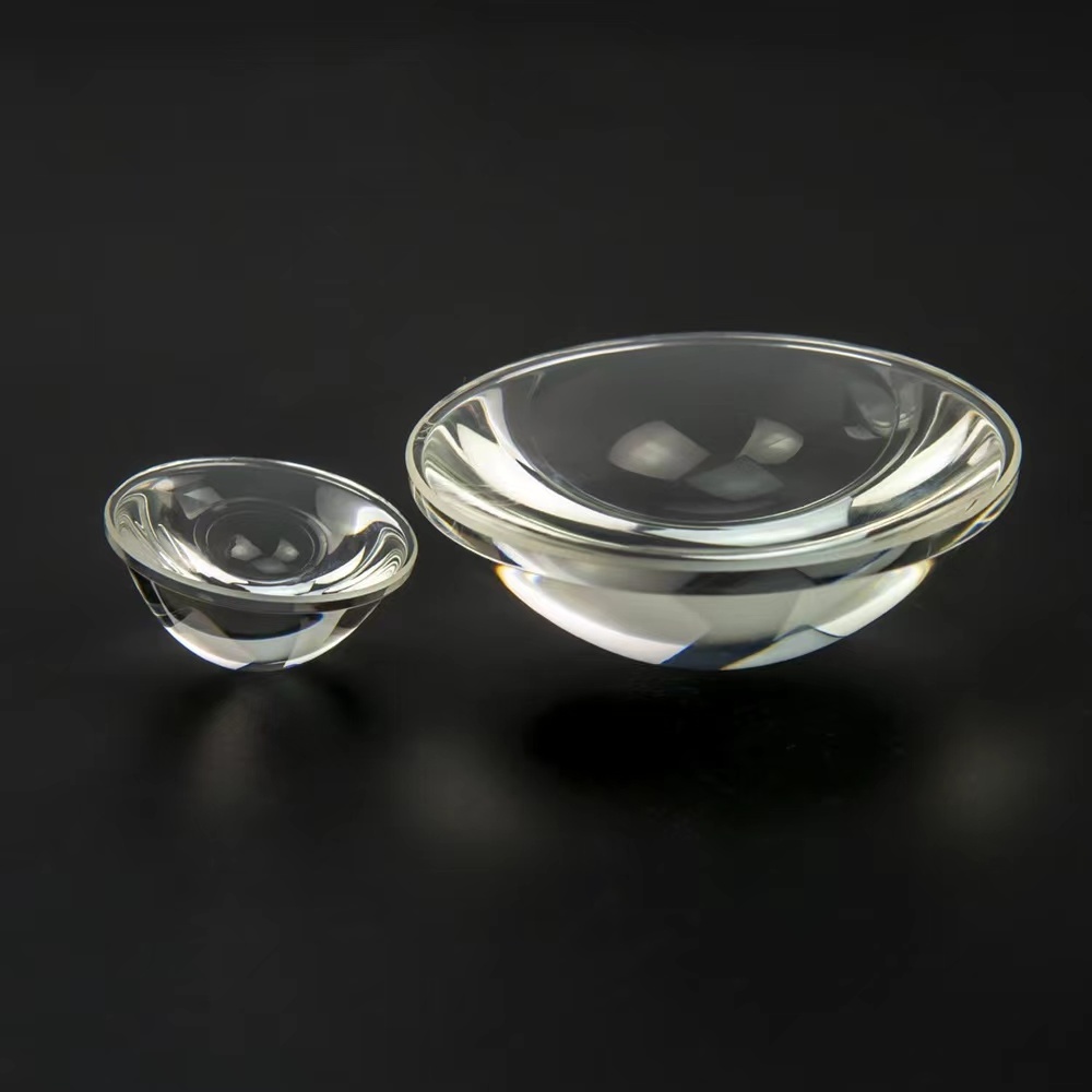 Wholesale 25mm 30mm 50mm 80mm optical glass aspherical spherical LED light lens plano convex lens led lenses