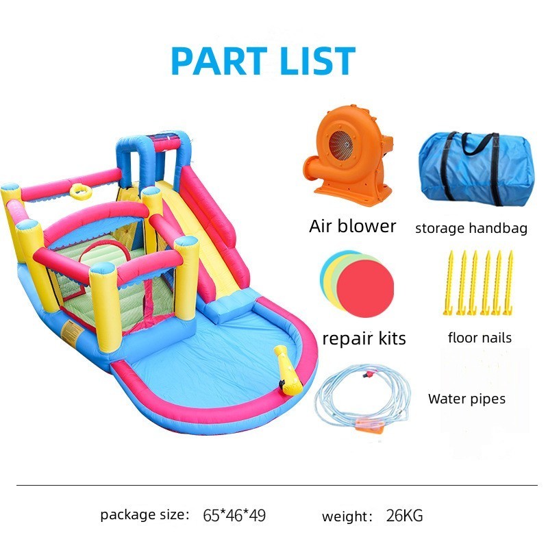 Combination Rock Climbing Slide Inflatable Castle Inflatable Water Slide with Ball Pool Customizable Inflatable Bounce House