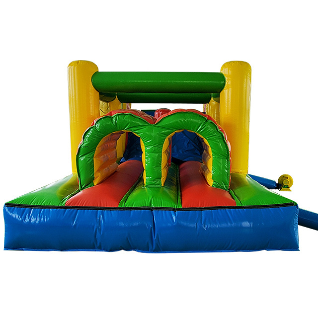 pvc material kids and adults customized inflatable slide   l inflatable bounce house outside playground