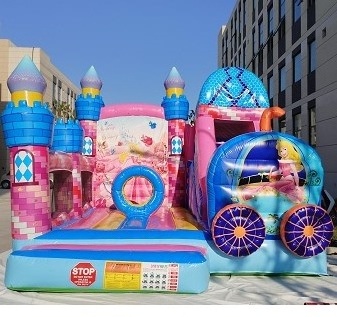 giant bouncy house princess trampoline colorful PVC material  play and have fun inflatable jumping castle rental items