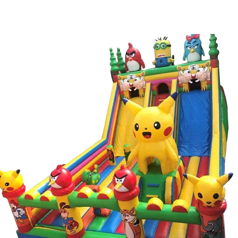 Customized Slide  PVC Commercial Designer Anime Game Slide inflatable Bounce House Castle