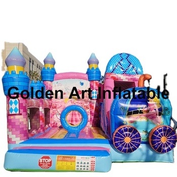 giant bouncy house princess trampoline colorful PVC material  play and have fun inflatable jumping castle rental items