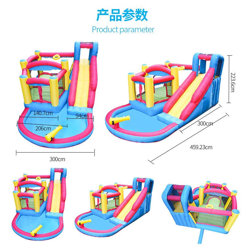 Combination Rock Climbing Slide Inflatable Castle Inflatable Water Slide with Ball Pool Customizable Inflatable Bounce House