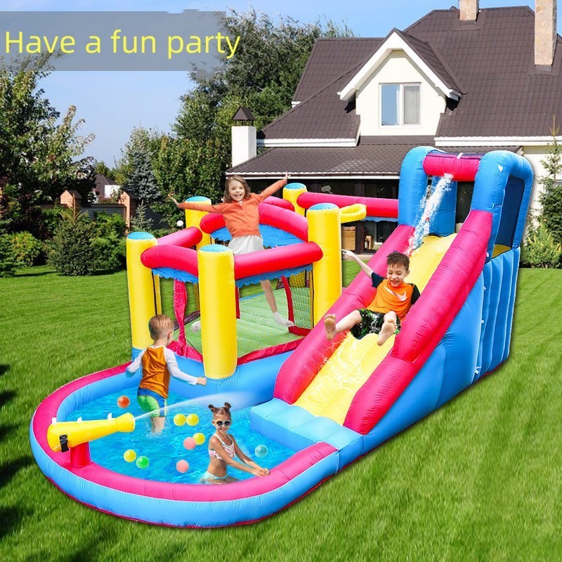 Combination Rock Climbing Slide Inflatable Castle Inflatable Water Slide with Ball Pool Customizable Inflatable Bounce House