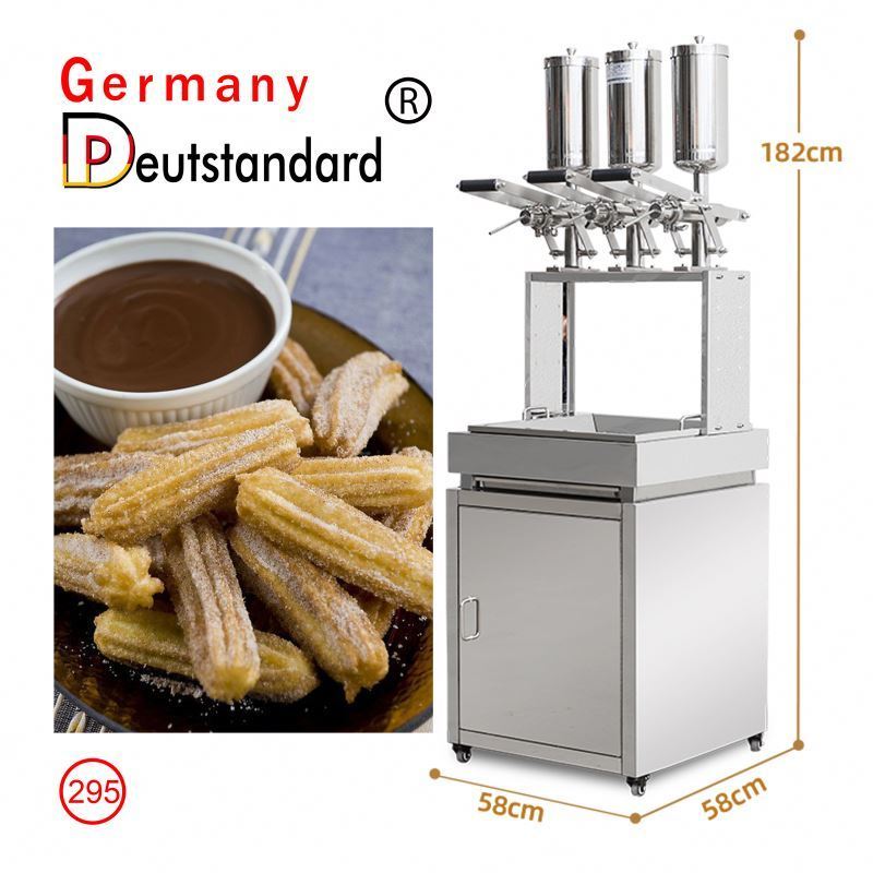 Hot sales  churros machine with fryer churros filler with cabinet 3L churros filling machine jam filling machine