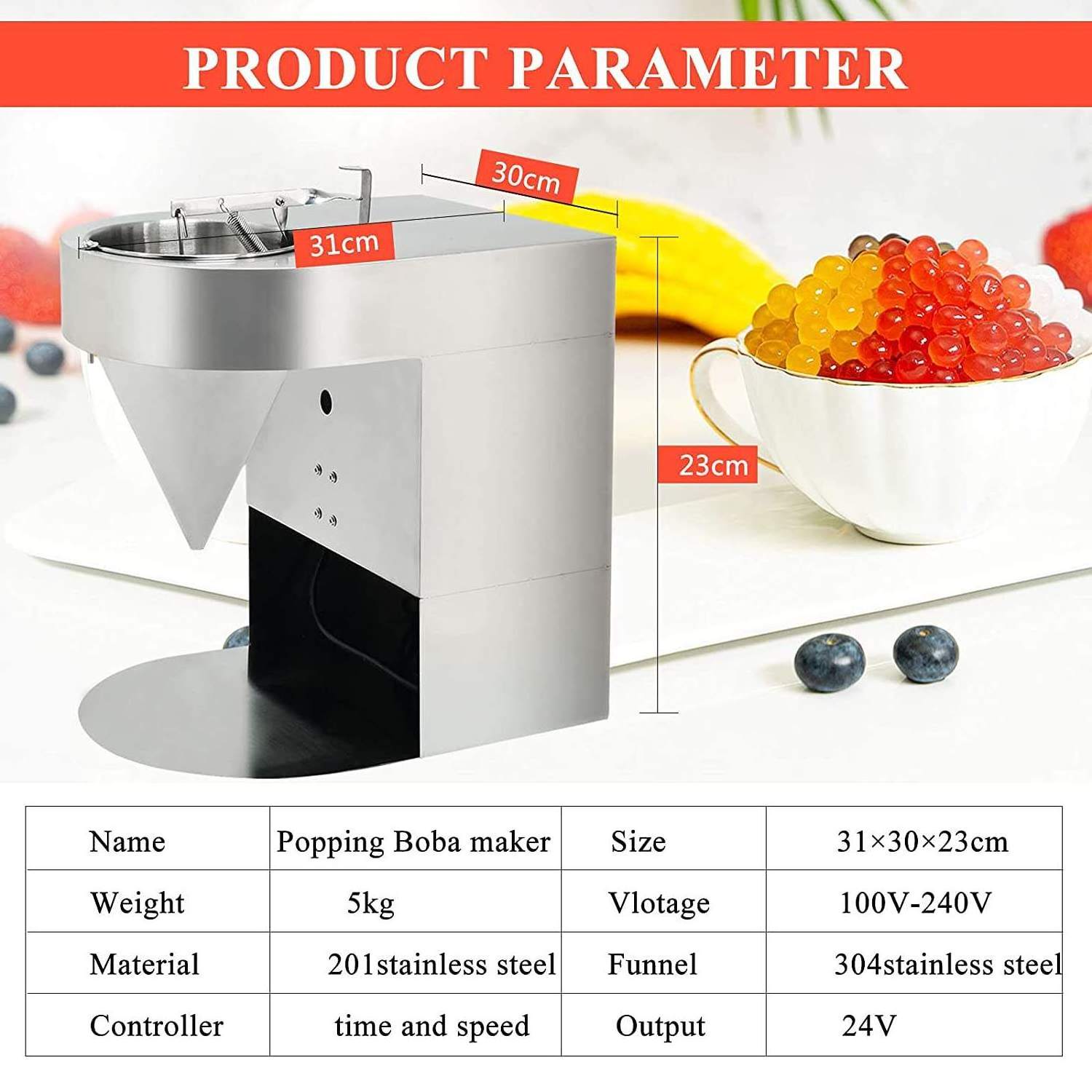 Professional Tabletop Bubble Tea Pearls Machine Single Head Popping Boba Ball Making Machine