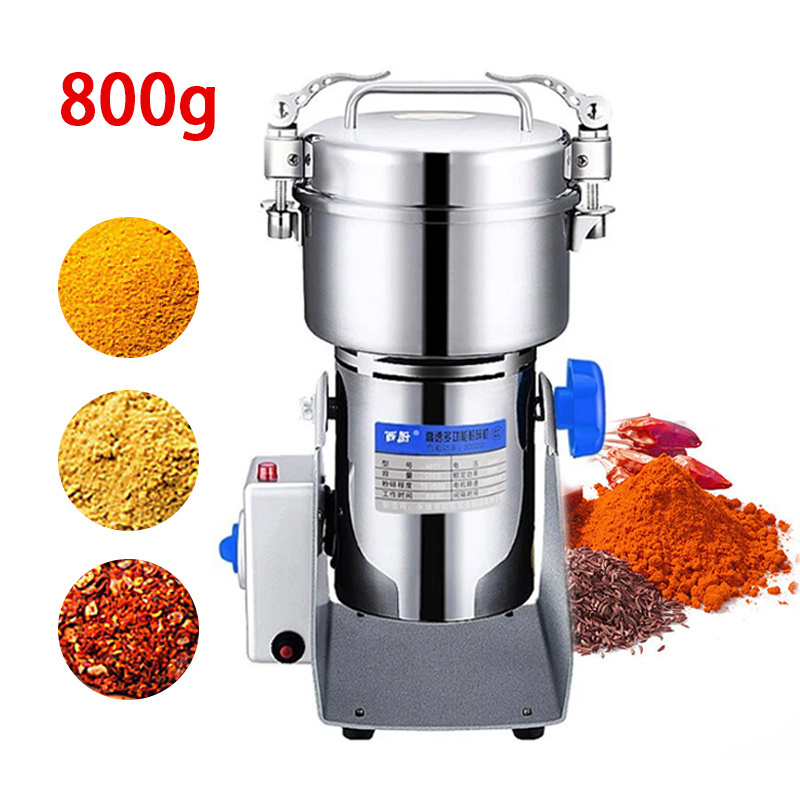 800g 1000g 2500g  household Electric Spice Grinder Prices Dry Food Powder Making Machine Spice Pepper Grinding Machine