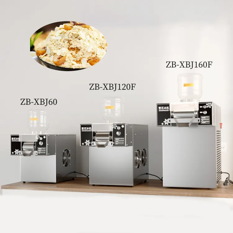 Automatic snowflake flake cream crusher maker make shaved ice machine