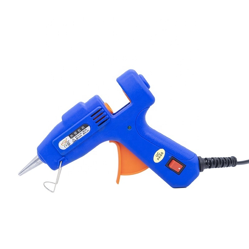 20W mini glue gun  with anti-drip nozzle hot glue gun for DIY