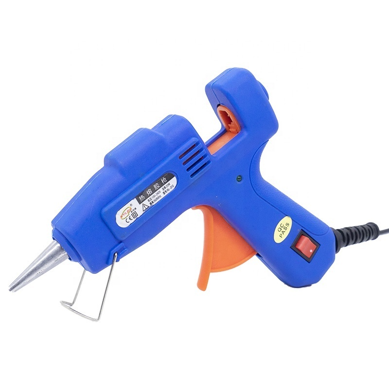 20W mini glue gun  with anti-drip nozzle hot glue gun for DIY