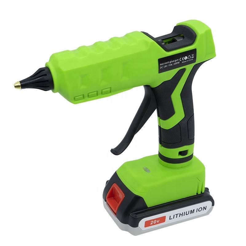 Customized 20V Cordless  Glue Gun li-ion Battery Powered Full Size 11mm Sticks Use for Arts & Crafts(No battery tool bare)